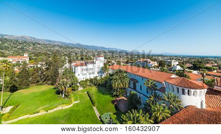 Sunken Gardens in Santa Barbara in California