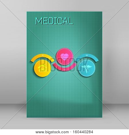 medical background abstract - concept health care or medicine technology. Vector Illustration EPS 10 Graphic Design elements vertical banner flyer dental service presentation template brochure