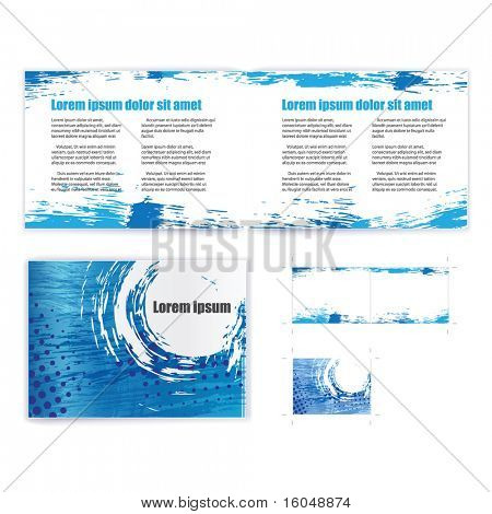   Broşür (kitapçık) kapak şablonu vektör