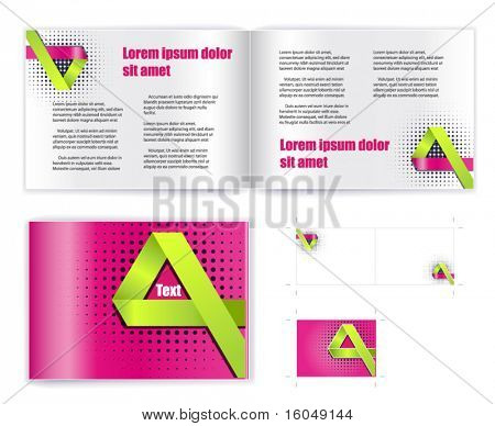 Şablon vektör yazdırma (sunum