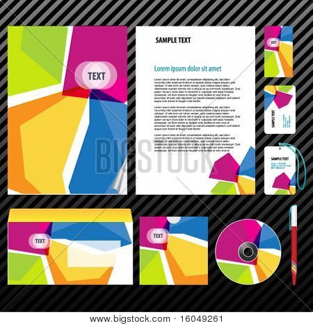 İş sanat için şablon. Vektör