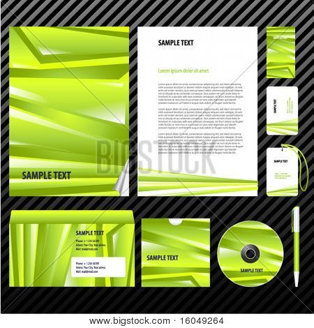 İş sanat için şablon. Vektör