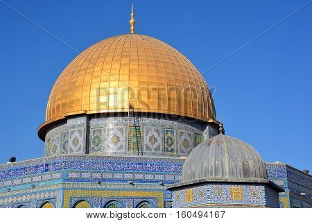 Temple Mount known as the the Noble Sanctuary of Jerusalem located in the Old City of Jerusalem, is one of the most important religious sites in the world.
