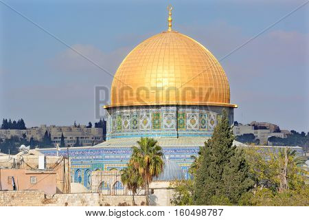 Temple Mount known as the the Noble Sanctuary of Jerusalem located in the Old City of Jerusalem, is one of the most important religious sites in the world.