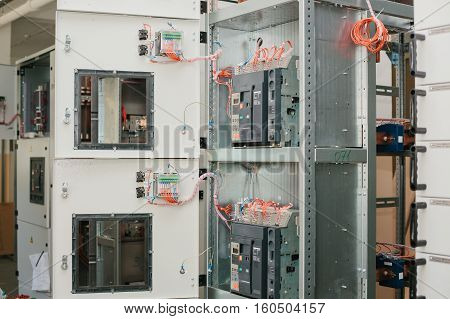 Low voltage cabinet. Uninterrupted power. Electrical power.