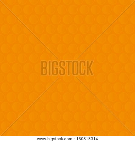 Bubble Wrap. Orange Neutral Seamless Pattern for Modern Design in Flat Style. Tileable Geometric Vector Background.
