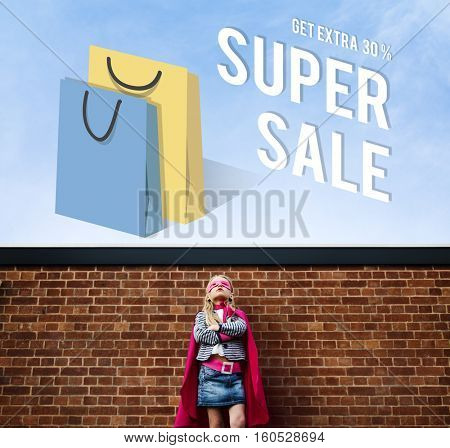 Super Sale Price Discount Concept