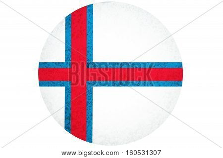 Faroe islnads flag ,3D Faroe islnads national flag illustration symbol.