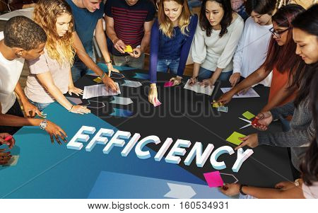 Strategy Progress Efficiency Teamwork Concept