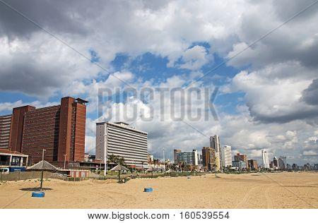 Golden Mile Beach Front In Durban South Africa