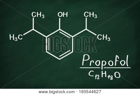 Structural Model Of Propofol