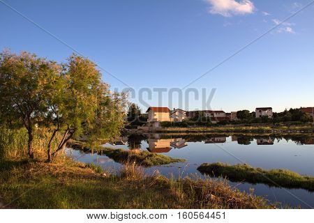 Zablace / The village on the Adriatic Sea near Sibenik (Croatia).