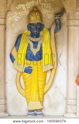 holy deity in the Hindu temple figure