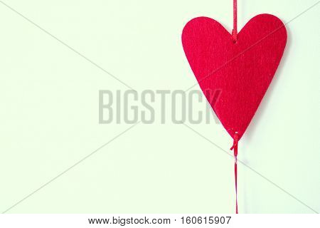 Valentine's day background with hearts. Red heart