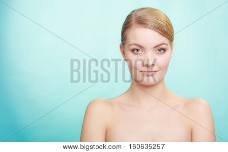 Beautiful Woman With Bare Shoulders