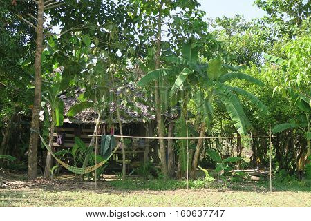House in the forest near Hpa an Myanmar
