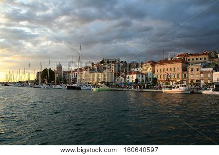 Sibenik / Tourist city by the Adratic sea - Sibenik, Croatia.