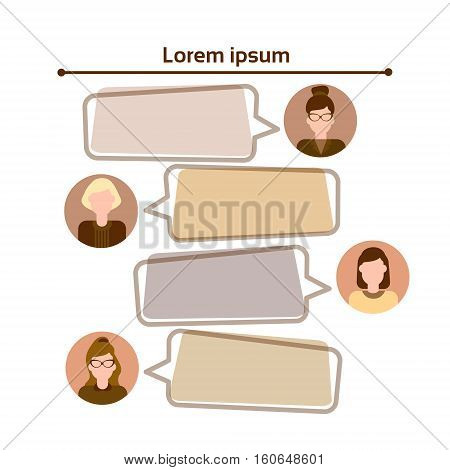 Graph Set Human Resources Infographic Icon Business Network Chart Flat Vector Illustration