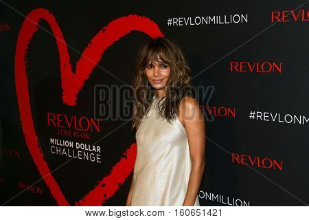 NEW YORK-DEC 01: Actress Halle Berry attends Revlon's 2nd Annual Love Is On Million Dollar Challenge Finale Party at The Glasshouses on December 1, 2016 in New York City. 