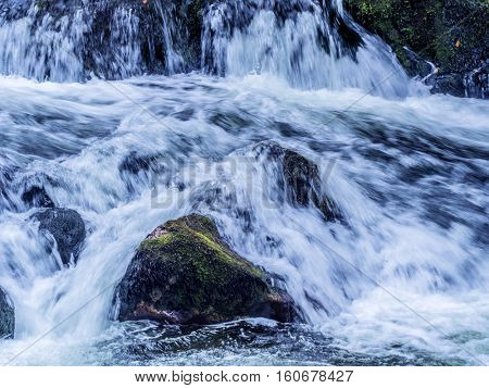 bach with running, clear water