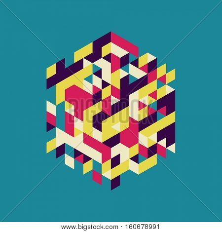 Abstract Vector Illustration. Can Be Used For Design And Presentation.