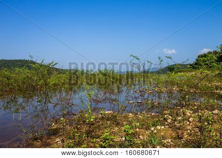 Reserved Water At Hui Lan Irrigation Dam