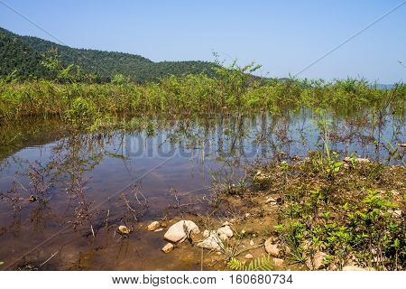 Reserved Water At Hui Lan Irrigation Dam
