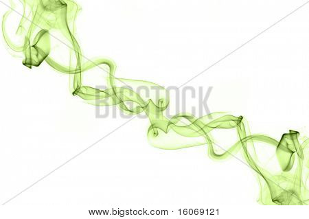 Humo real (ninguna imagen de computadora prestado) sobre un fondo blanco; se trata de una composición duplicada de una s