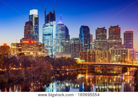 Philadelphia, Pennsylvania, USA Skyline on the Schuylkill River.