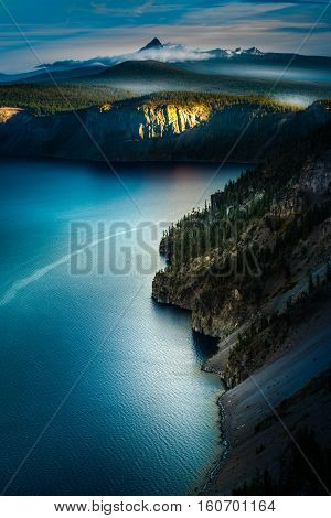 Mt Thielsen At Sunrise Oregon Landscape Vertical Composition