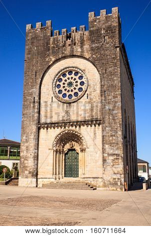 PORTOMARIN SPAIN - AUGUST 12: View of Church San Nicolas de Portomarin on August 12 2016