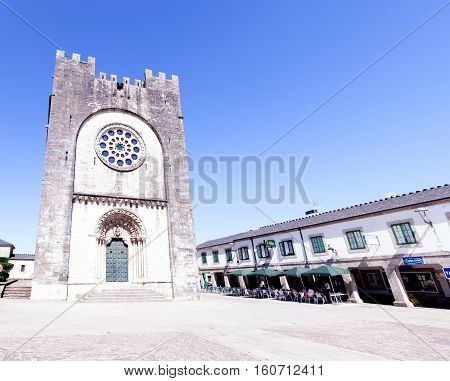 View of the Church San Nicolas de Portomarin