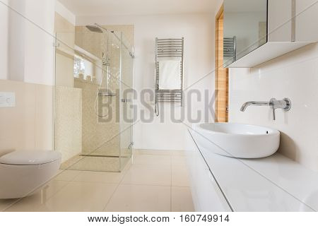 Modern Bathroom With Glass Shower