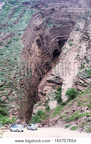 Quebrada de Cafayate national park on Argentina andes