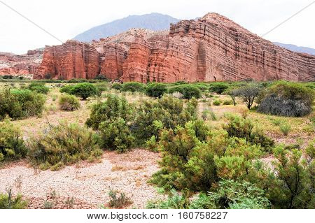 Quebrada de Cafayate national park on Argentina andes