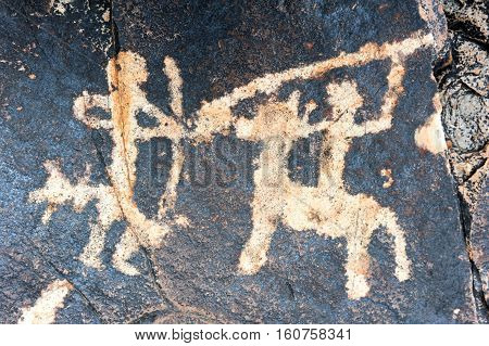 The petroglyphs of El Pintado on Quebrada de Humahuaca Argentina