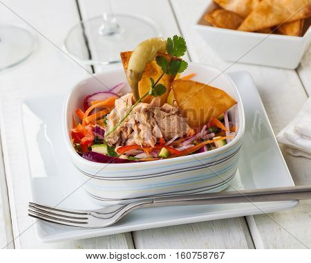 Fish ceviche typical dish from Central and South America