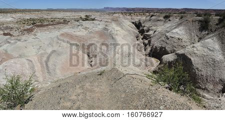 Valle de la Luna natural park on argentina andes, UNESCO world heritage