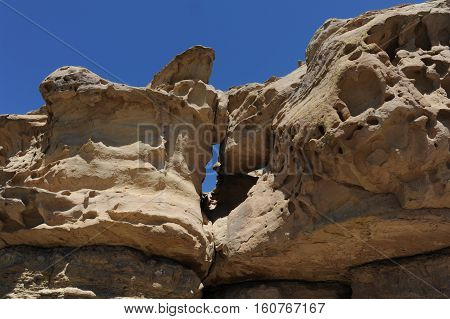 Valle de la Luna natural park on argentina andes, UNESCO world heritage
