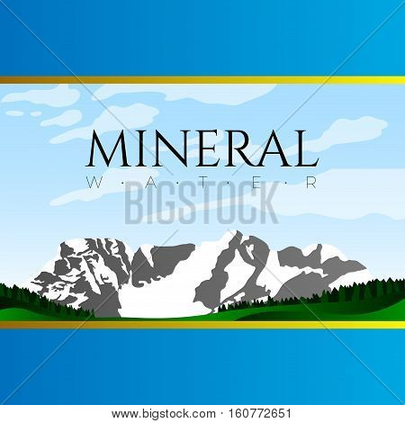 Mineral Water Illustration