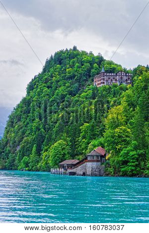Giessbach Landing Stage Lake Brienz Brienzer Rothorn Mountain Bern Switzerland