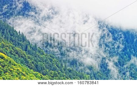 Panorama On Brienzer Rothorn Mountain Brienz In Bern In Switzerland
