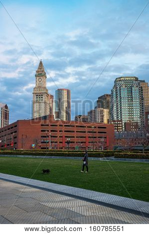 Financial District And Custom House Tower And North End Park