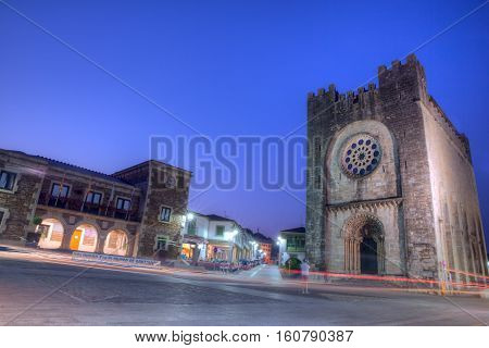View of the Church San Nicolas de Portomarin