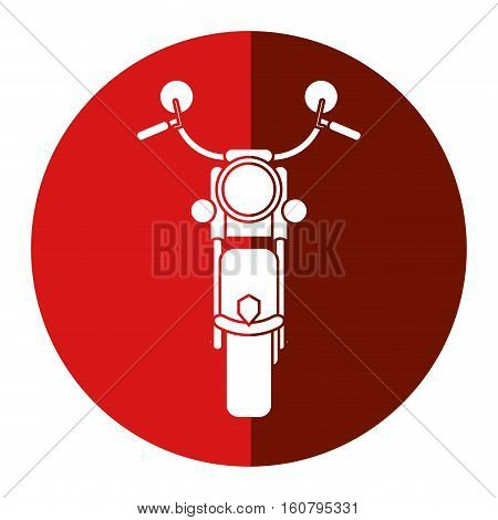 motorcyle speed transport steel red circle vector illustration eps 10