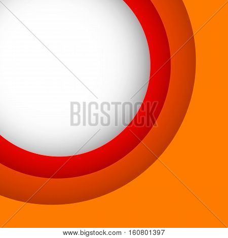 Abstract orange background with copy space, stock vector
