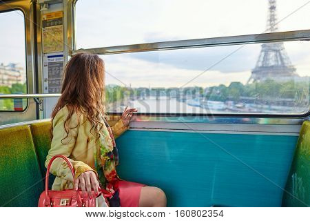 Young Woman In Parisian Underground