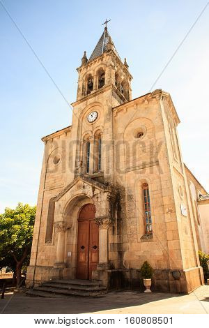View of the Church of Santa Marina Sarria