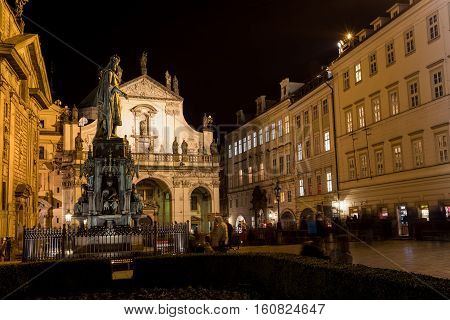Photo Of The Historical Statue Of Karel Charles Iv