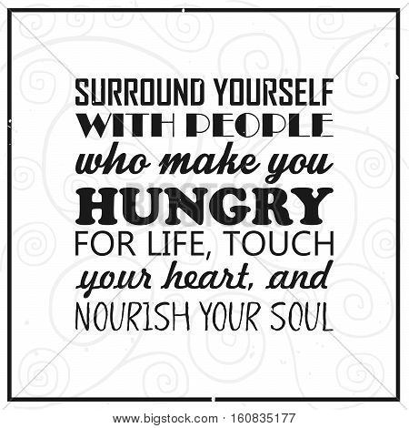 decortive design element, motivation quote illustration frame